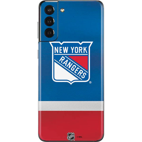 NHL New York Rangers Jersey Galaxy S21 Plus 5G Skin